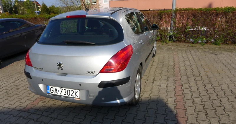 Peugeot 308 cena 16800 przebieg: 93700, rok produkcji 2010 z Gdynia małe 79